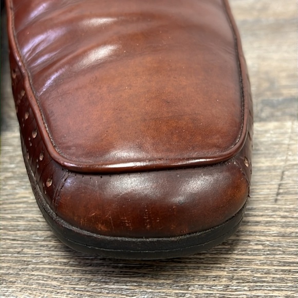 Lorenzo Banfi Milano Men’s Leather Loafers Size 10.5 Brown Classic Dress Shoes main image 10